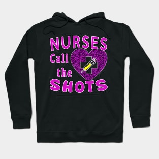 Nurses Call the Shots Valentine's day Pink Leopard Hoodie